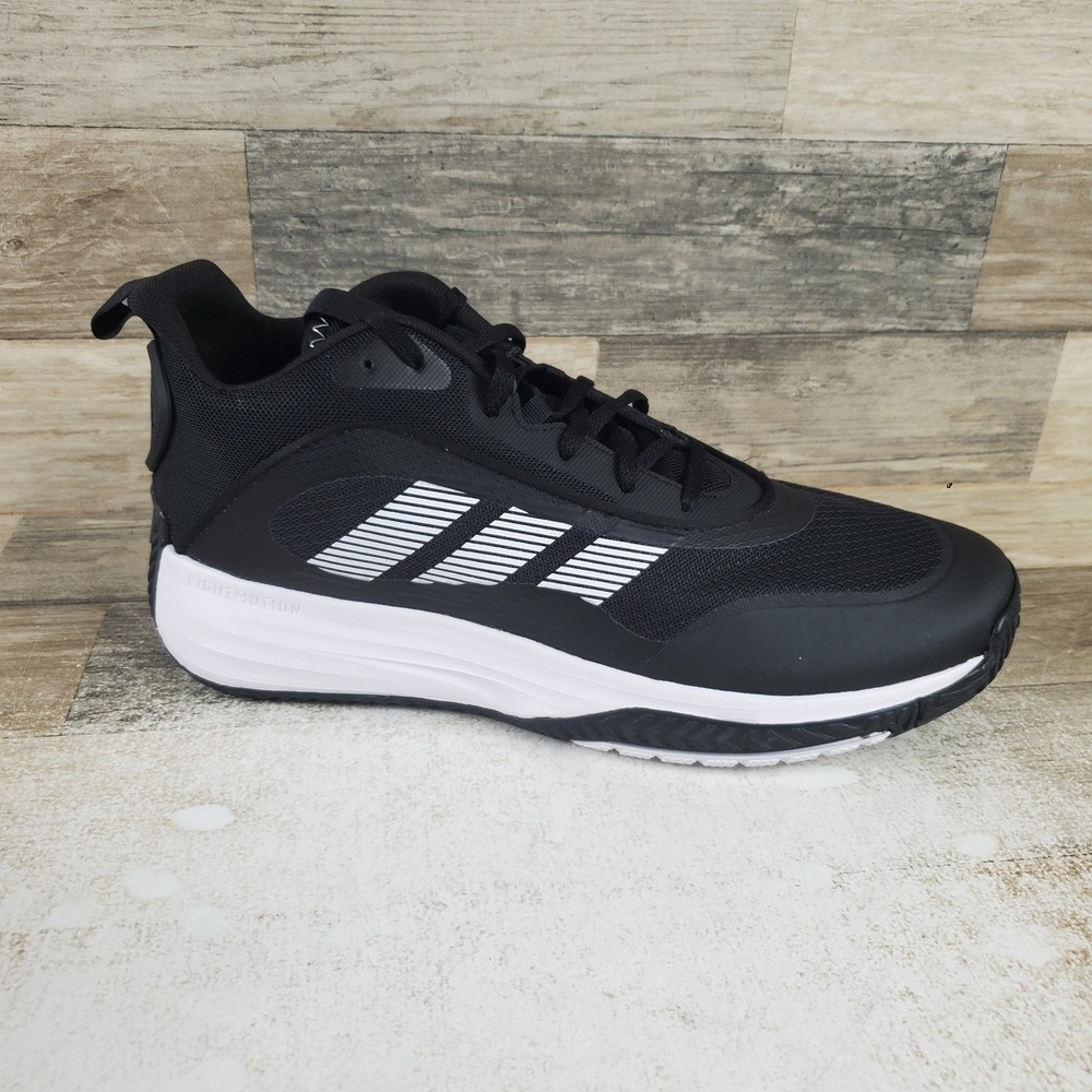 Adidas Own The Game 3.0 Mens Basketball Shoe Sz 11.5 Black White Lace Up Sneaker